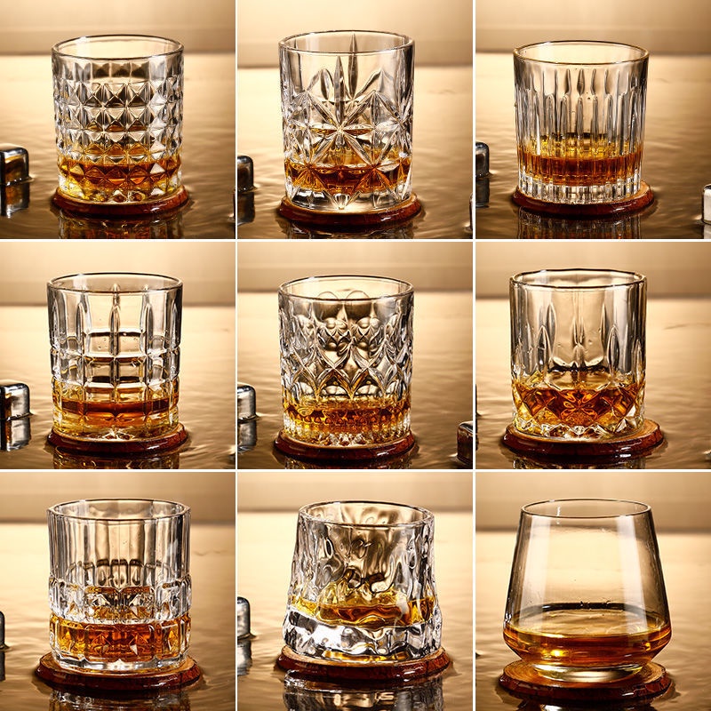 Ly Cốc Uống Rượu Đẹp, Cốc Whiskey Ly Rock Thuỷ Tinh Sang Trọng Phong Cách Châu Âu | MAY Decor