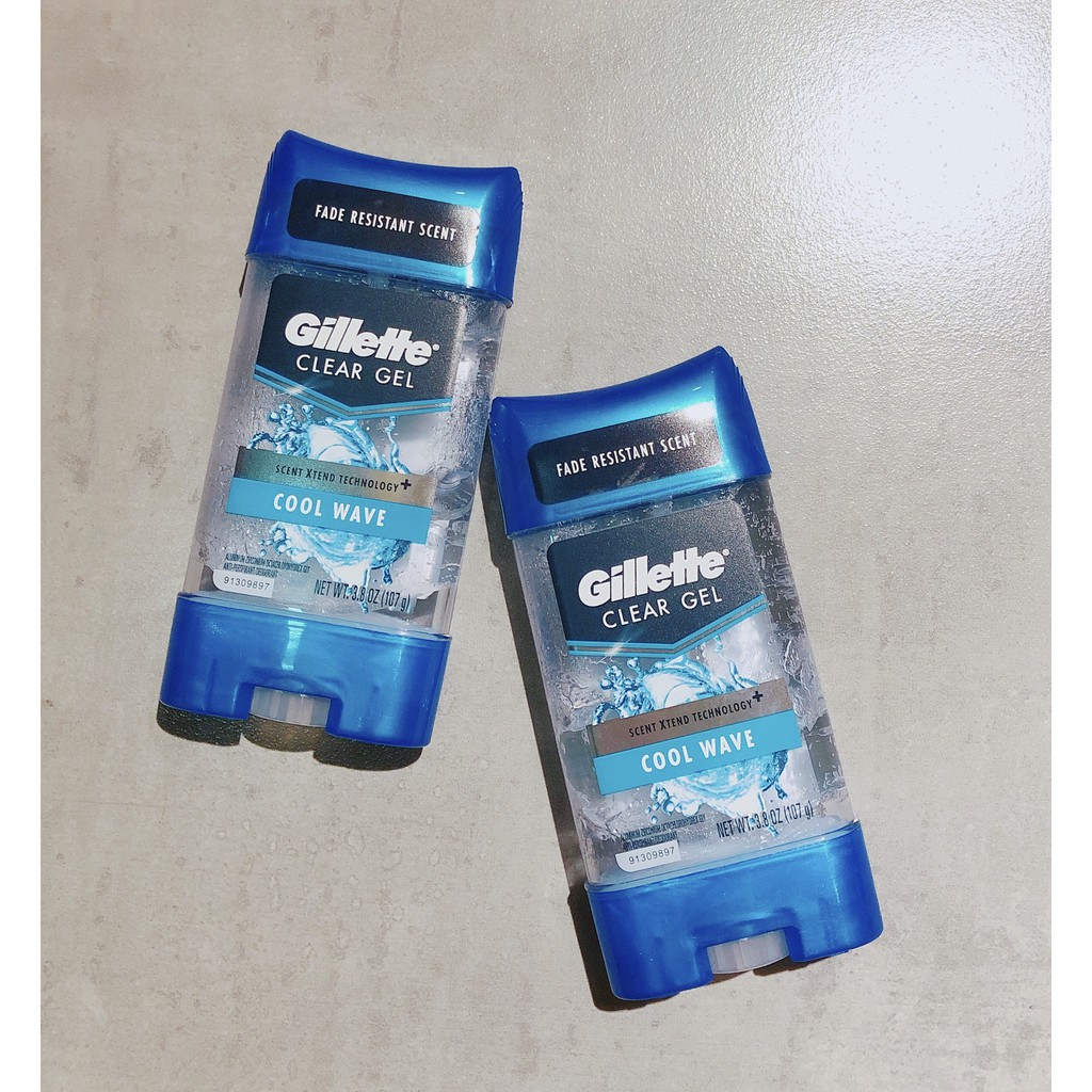 Lăn Khử Mùi Gillette Endurance Cool Wave Clear Gel