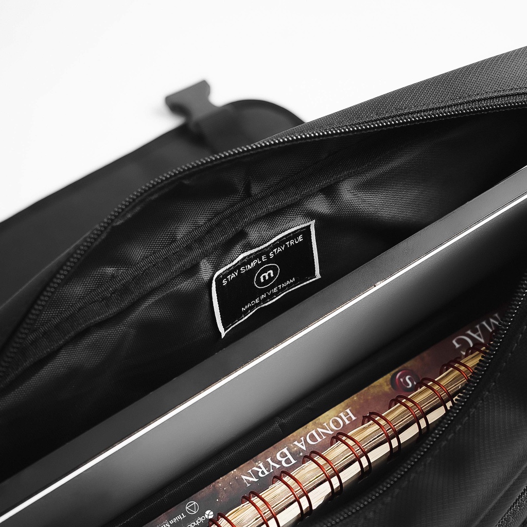 Túi đeo chéo nam nữ unisex đựng Laptop 14 inch Messenge Bag vải Oxford nhập khẩu chống thấm nước thương hiệu Mason - M27