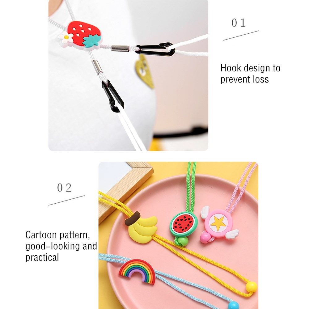Dây Đeo Mắt Kính Chống Thất Lạc Hình Hoạt Hình Có Thể Điều Chỉnh Cho Người Lớn Và Trẻ Em