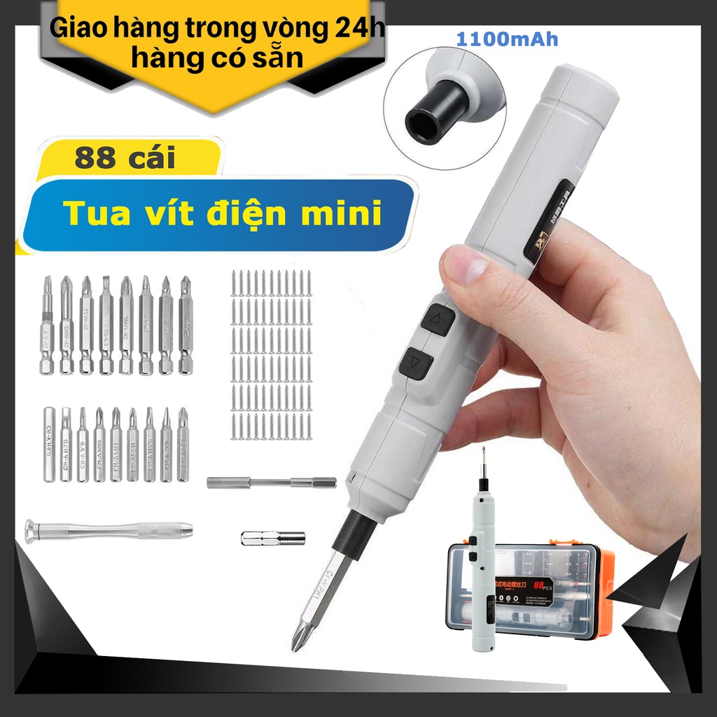 Mini Tuốc Nơ Vít Điện Máy Khoan Pin Không Dây USB Với Bộ Mũi Khoan Linh Hoạt Trục Bộ Tua Vít Công Cụ Điện