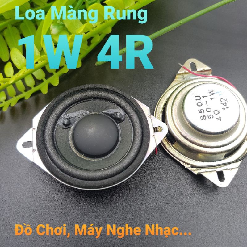 Loa 1W 4R 50MM Có Tai S50U-4R1W Loa màng rung