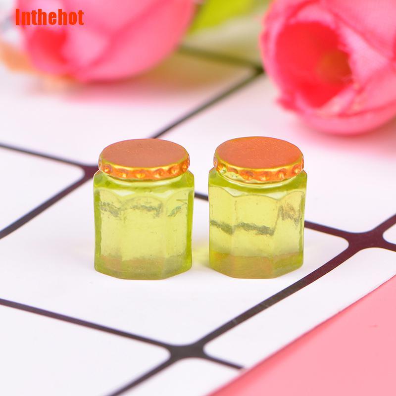 Bộ 5 Lọ Mật Ong Mini Tỉ Lệ 1: 12 Trang Trí Nhà Búp Bê