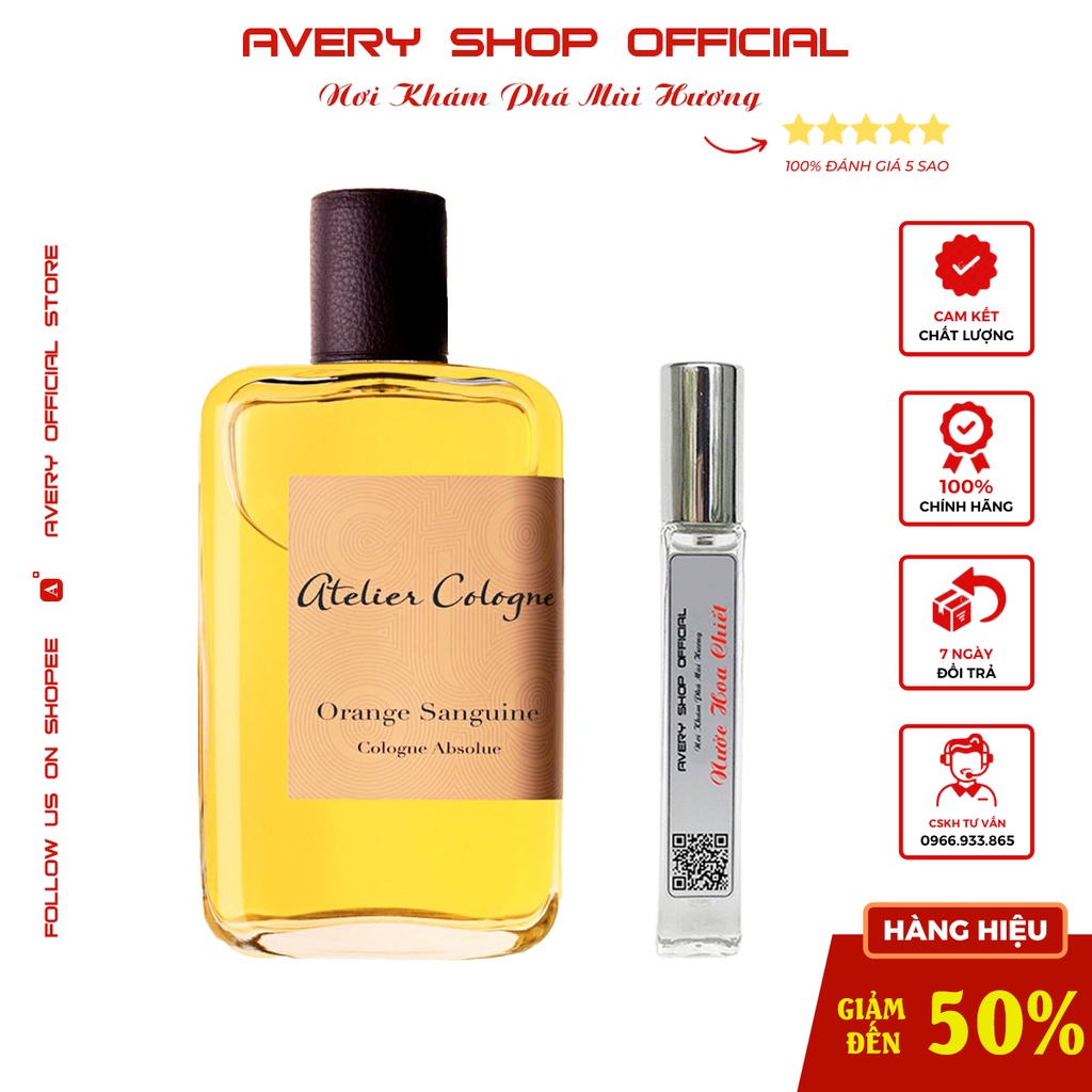 Nước Hoa Unisex Atelier Cologne Orange Sanguine EDC