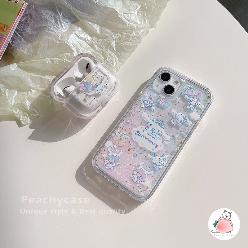Ốp Điện Thoại Bằng Acrylic Cứng Hình Gấu / Cún / Cười Phối Kim Tuyến Nước iPhone 14 13 12 Pro Max 11 Xr 7plus 6 8 Plus Xr Xs Max X