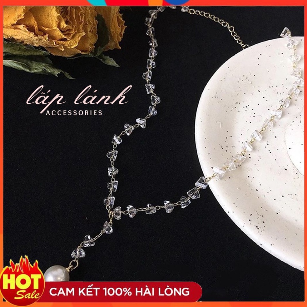 [HOT] VÒNG CỔ DÂY CHUYỀN CHOKER ĐÍNH ĐÁ ĐÍNH HẠT NGỌC NHÂN TẠO THỜI TRANG SANG TRỌNG PHONG CÁCH HÀN QUỐC 222VC055