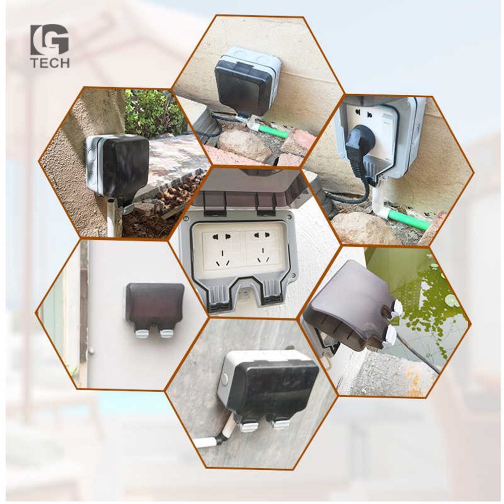 Hộp bảo vệ ổ điện ngoài trời chống nước chuẩn IP66 LG-DNT-002
