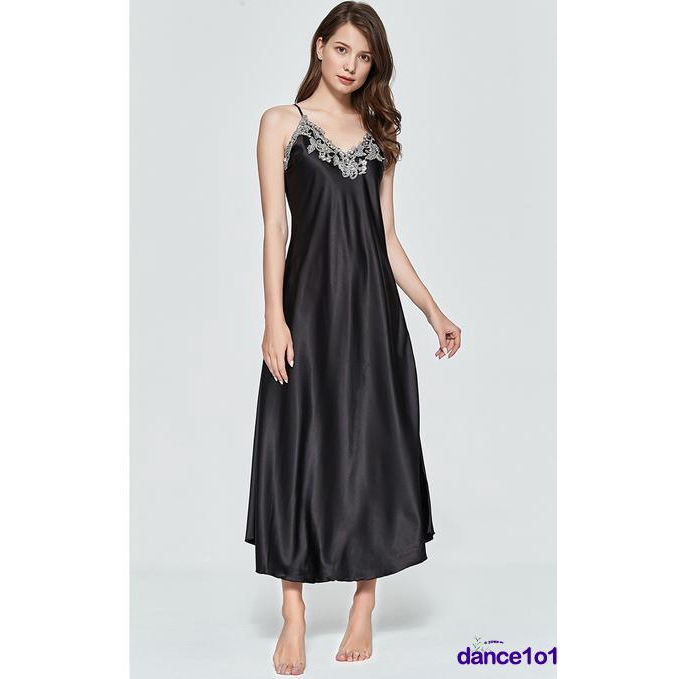 Đầm Ngủ Hai Dây Phối Ren Gợi Cảm