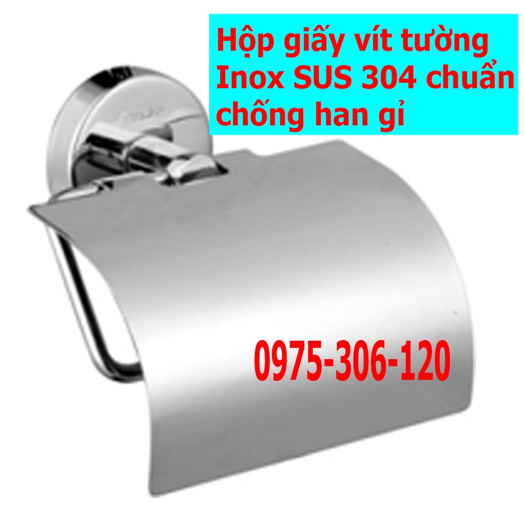 [GIÁ SỈ] Hộp đựng giấy vệ sinh trong nhà tắm 100% INOX 304 HG3, inox chống han rỉ, hàng đặt xưởng