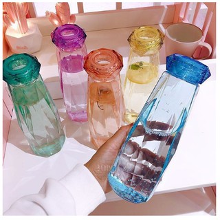 Chai đựng nước thủy tinh kim cương 430ml cực kỳ đẳng cấp