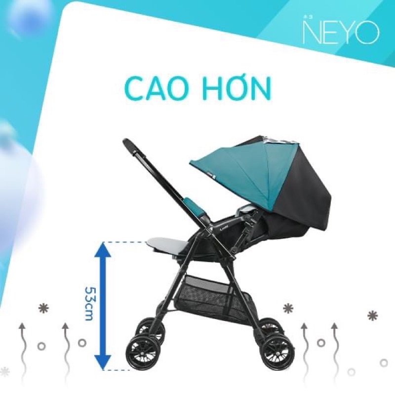 [Mã MKBC13 giảm 80k đơn 1 triệu] Xe Đẩy Chống Gù Combi Neyo Cao Cấp