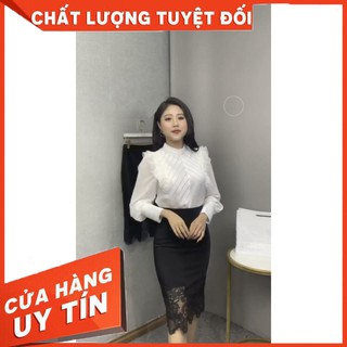 HÀNG CAO CẤP -  Áo Sơ Mi Nữ Trắng Dài Tay, Áo Nữ Công Sở, Áo Quần Nữ Cách Điệu Chất Lụa cao Cấp A25 [Miễn Ship]  - Hàng 