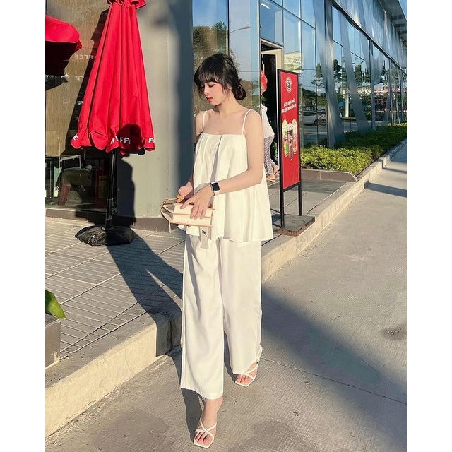 Áo 2 Dây Xoè Xếp Ly Nhẹ Form BabyDoll Năng Động Cá Tính .