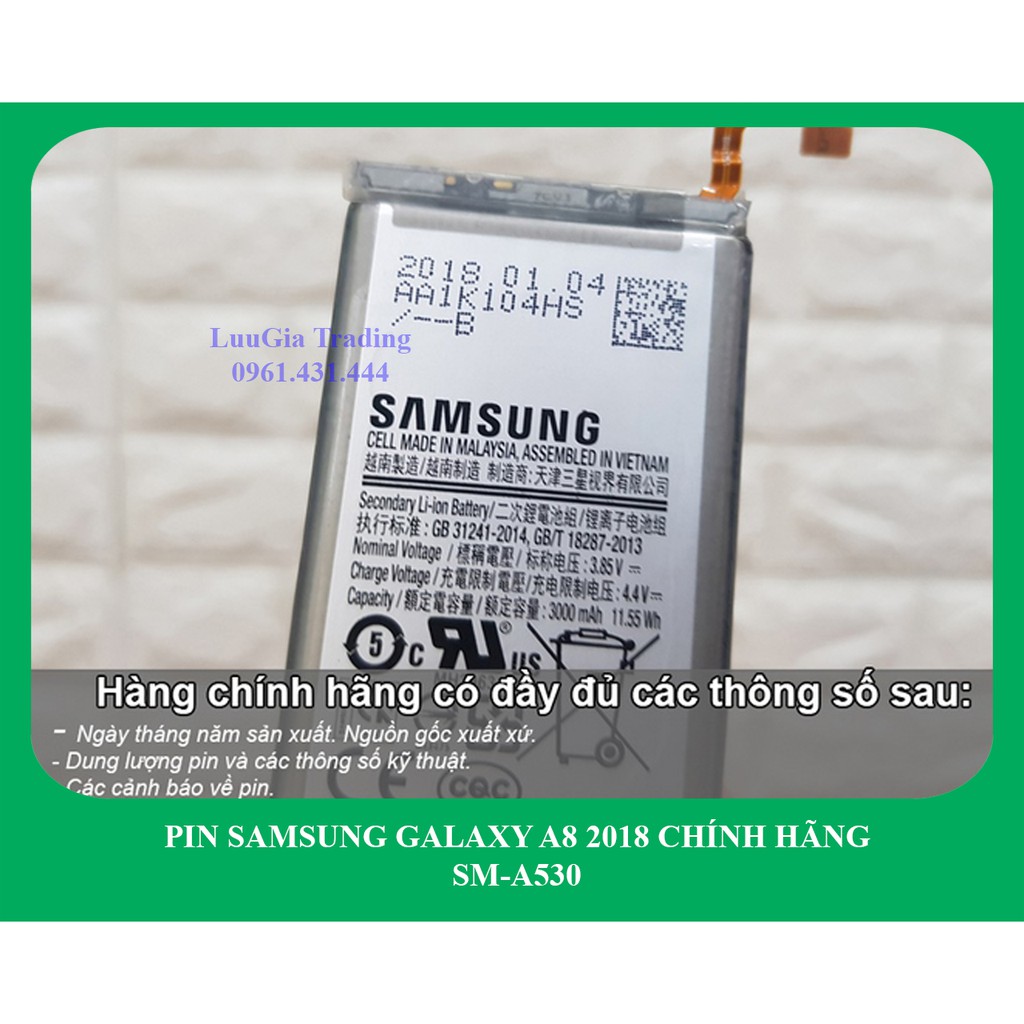 Pin Samsung Galaxy A8 2018 chính hãng A530