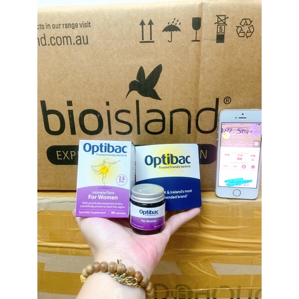 Men vi sinh Optibac tím Optibac Probiotics For Women 30v/90v, UK Anh Quốc