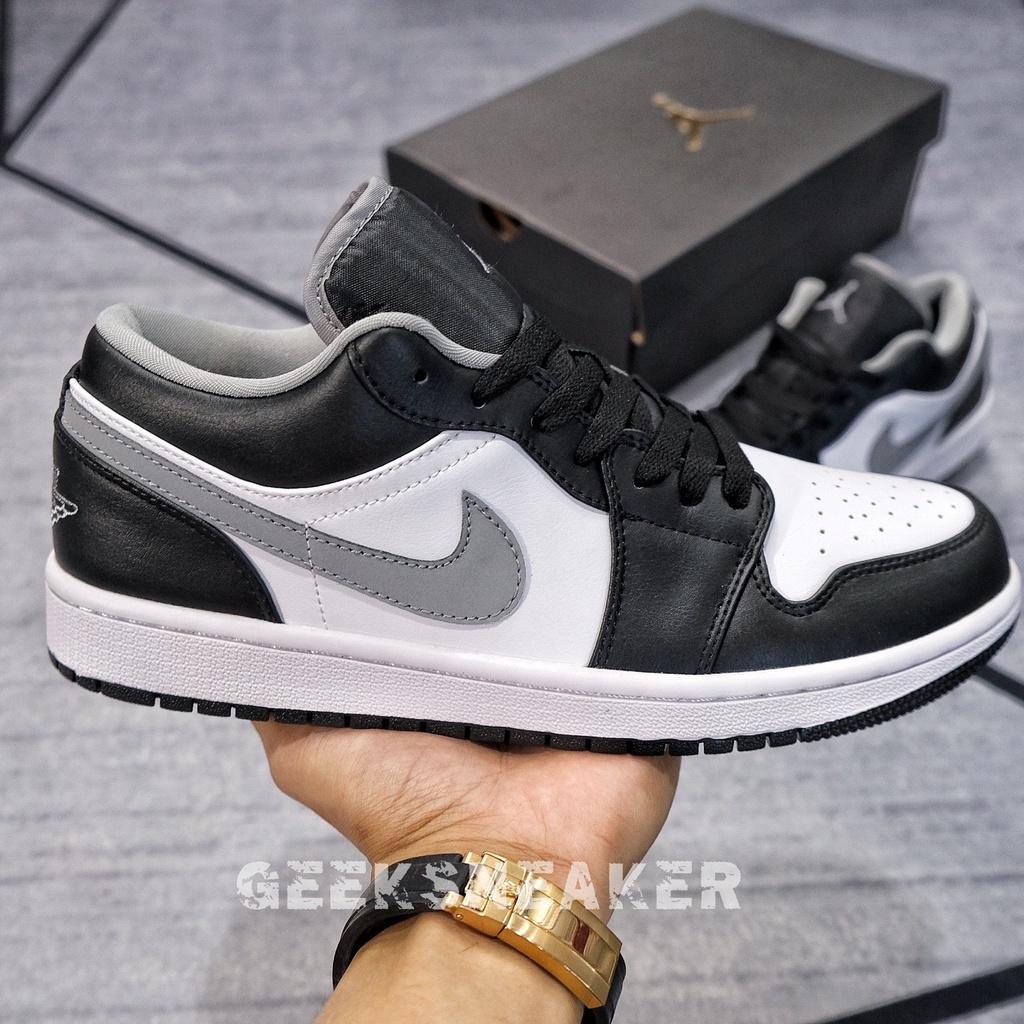 [GeekSneaker] Giày Thể Thao Cổ Thấp - Jordan 1 Low Smoke Grey 3.0 ( New Version)