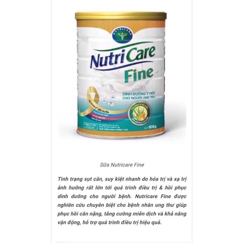 Sữa Nutricare Fine 900g