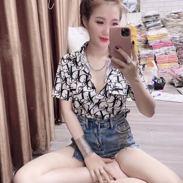 [Kèm ảnh thật] SƠ MI DIOR NgẮN TAY