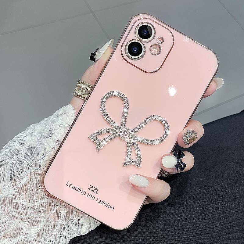 Ốp Điện Thoại Mềm Mạ Kim Tuyến Hình Bướm Cho IPhone 13 Pro Max 12 Pro Max 11 Pro Max