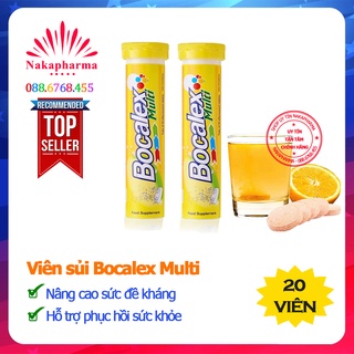Sủi Bocalex Multi và ZinC – Dược Hậu Giang - Bổ sung vitamin C, Kẽm và khoáng chất