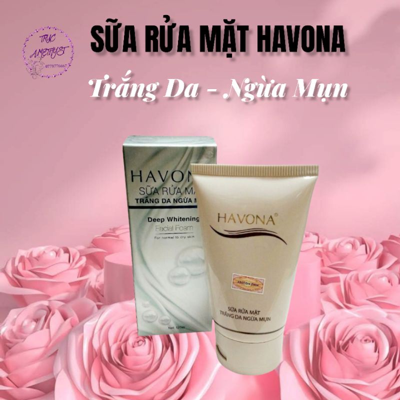 SỮA RỬA MẶT TRẮNG DA NGỪA MỤN HAVONA