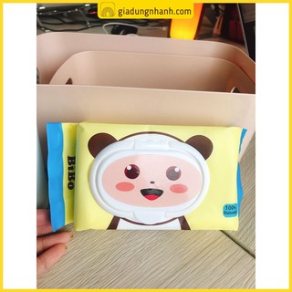 [VIP] Khăn Giấy Ướt BiBo Không Mùi An Toàn Cho Sức Khoẻ (100 Tờ)