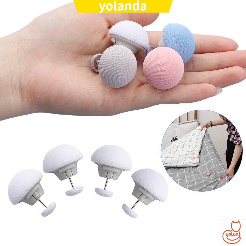 Set 4 kẹp cố định ga giường chống trượt nhiều màu sắc