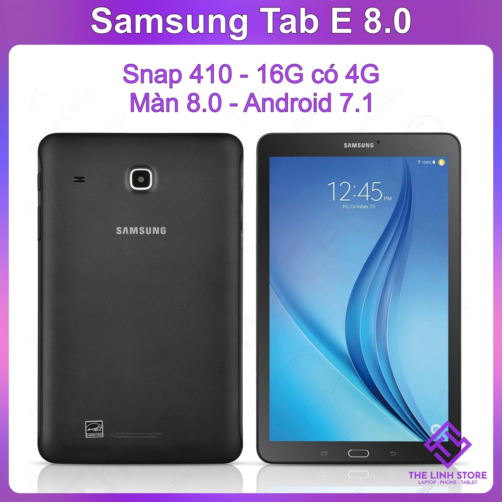 Máy tính bảng Samsung Tab E 8.0 bản có 4G WIFI - mã T370 T377
