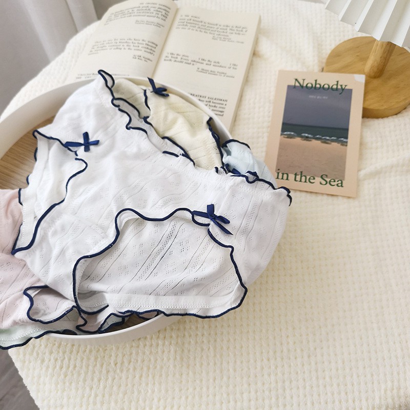 Quần lót cotton phối 2 nơ Funiya B3-05