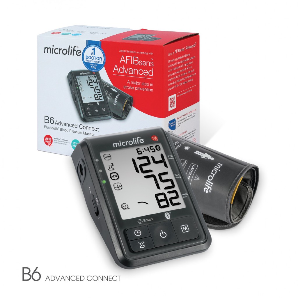 [Chính Hãng] Máy đo huyết áp bắp tay Microlife B6 Hàng chính hãng Công nghệ Thụy Điển