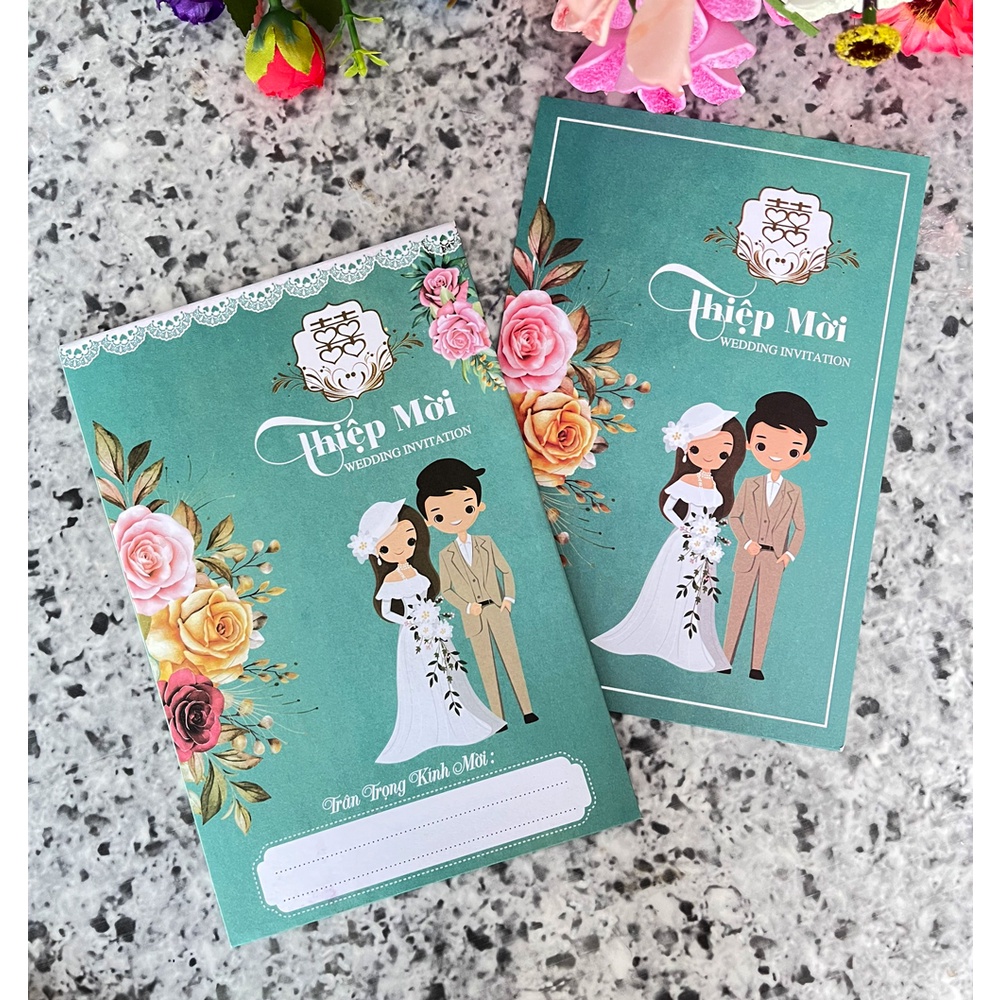 50 thiệp cưới TL-N56 (Đã bao gồm nội dung in). Vui lòng cung cấp nội dung in sau khi đặt hàng.