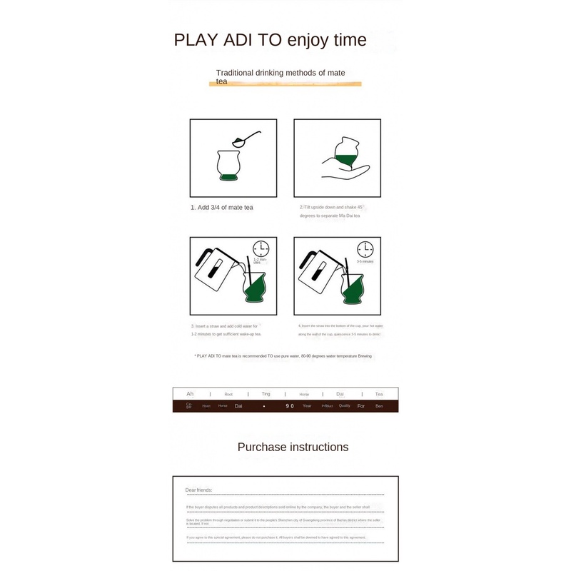 Playadito / playadito Madai Teacup Mua 1 Ống Hút Lọc Trà Đạo Argentina Madai Phong Cách Madai