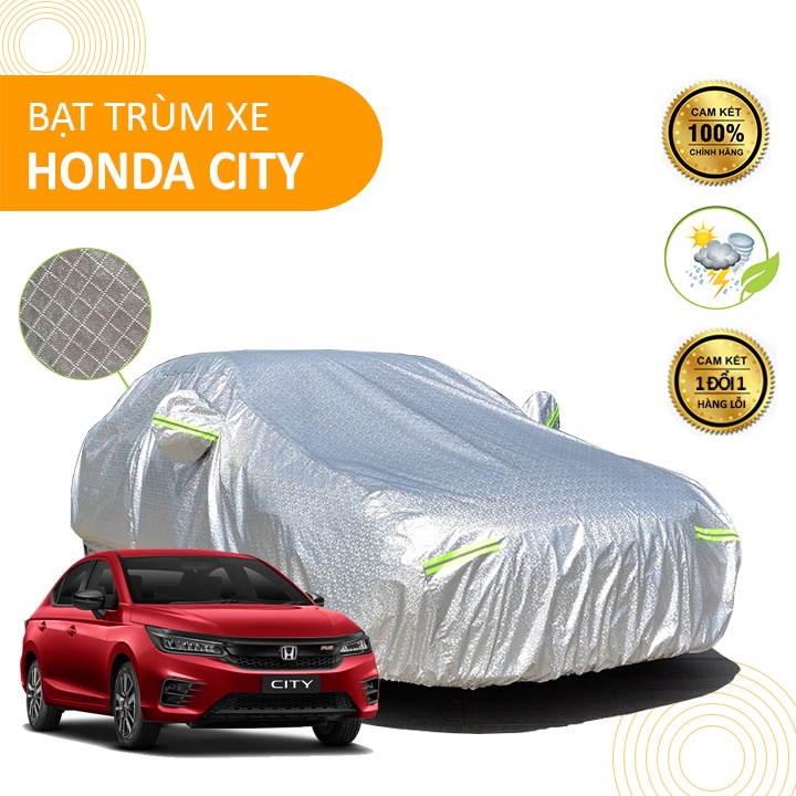 Bạt che phủ xe ô tô 5 chỗ HONDA CITY chống nắng mưa - bạt phủ ô tô 3 lớp chống nóng không thấm nước