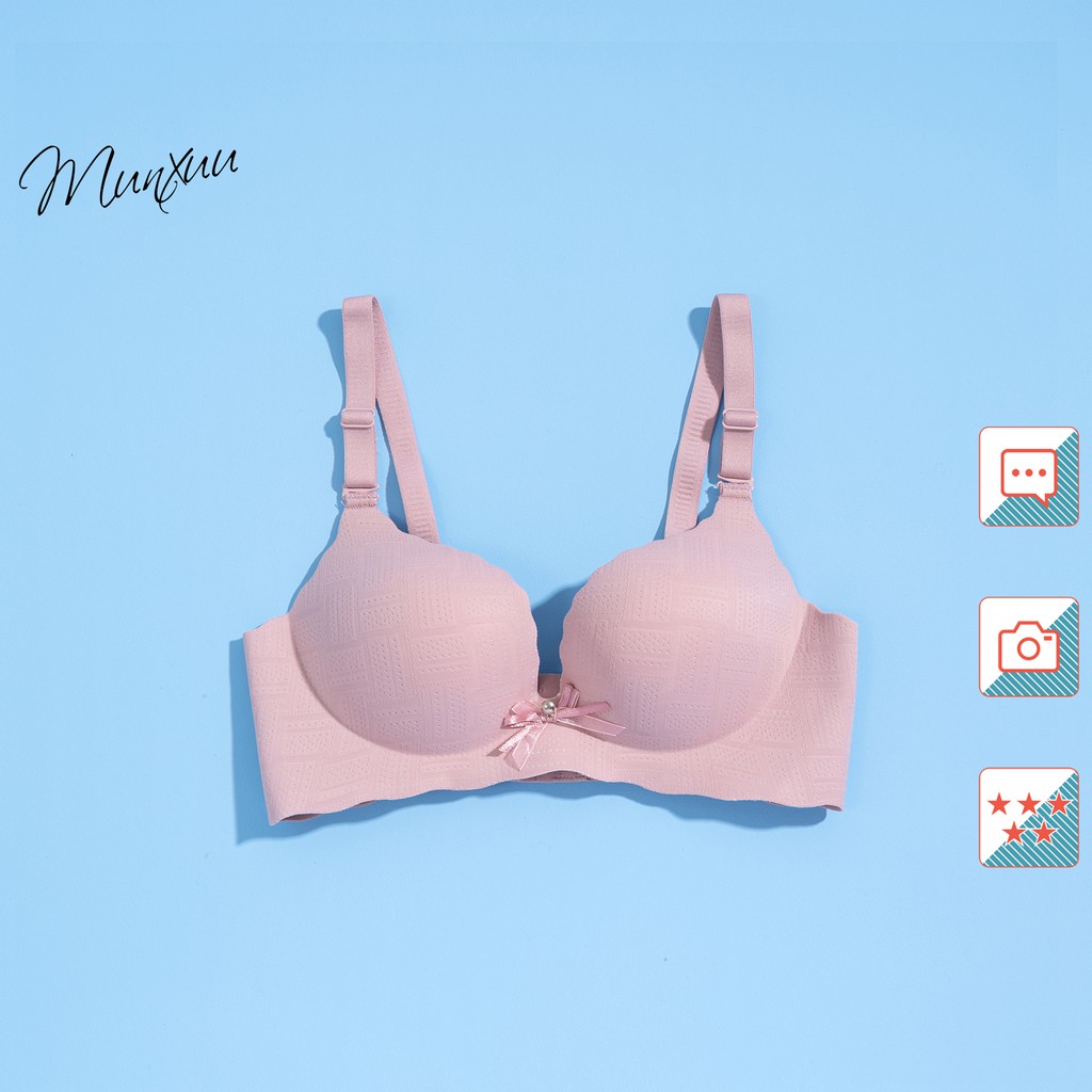 Áo lót đúc su không gọng đệm nâng ngực tạo khe quyến rũ - MUNXUU AV03