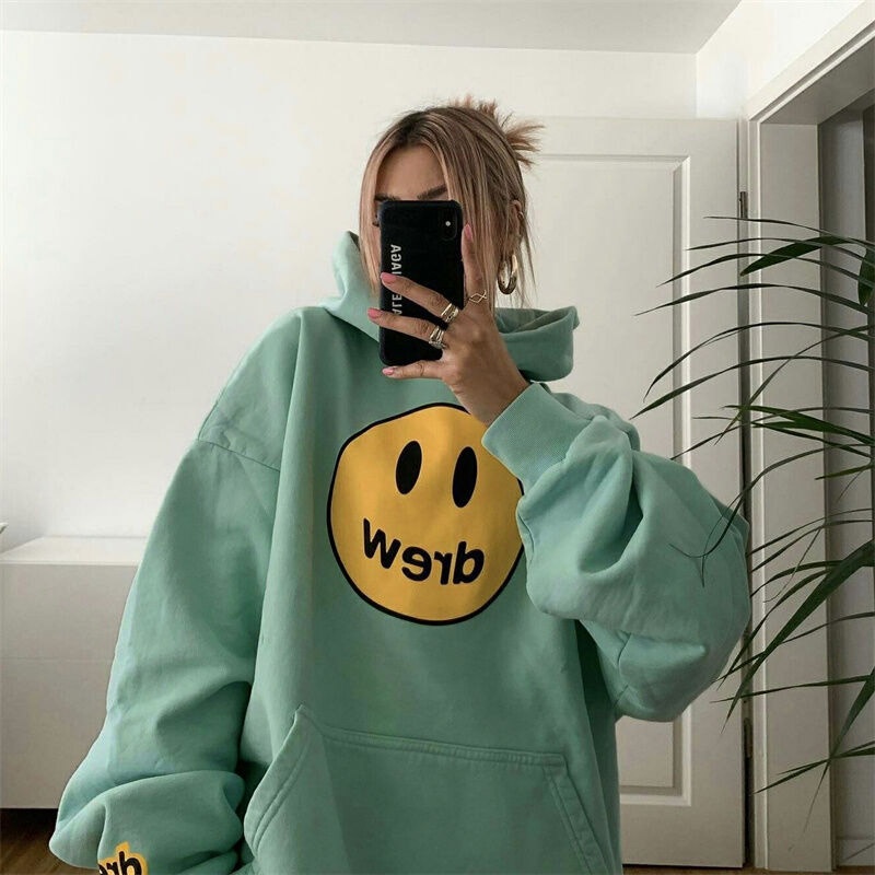 (Đu Trend) Áo Hoodie DREW xanh Đậu Unisex Nam Nữ thu đông nỉ bông mịn dày mới | BigBuy360 - bigbuy360.vn
