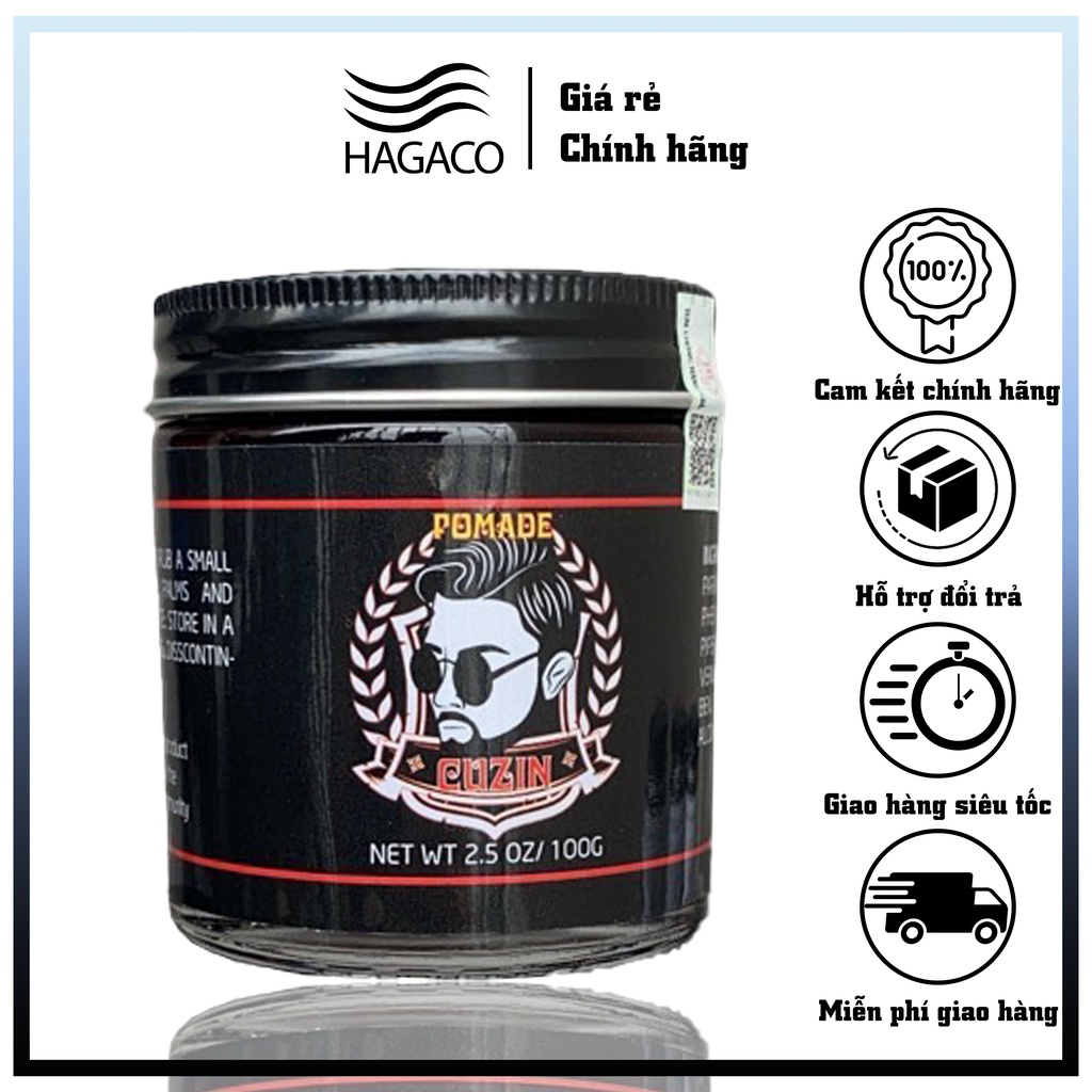 Sáp vuốt tóc tạo kiểu giữ nếp dành cho nam Railcar Pomade Cuzin MN39