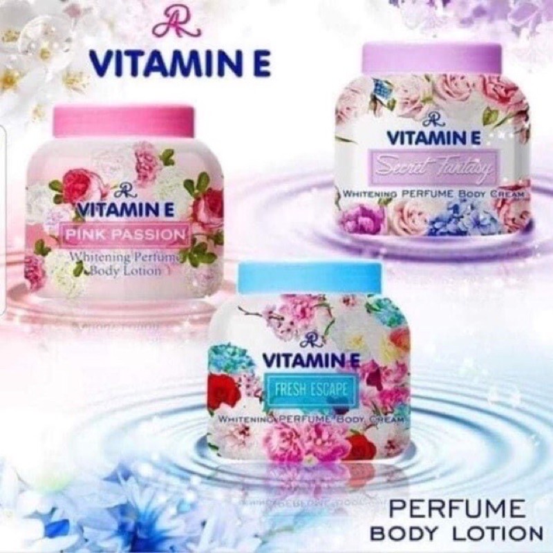 Kem Dưỡng Thể Hương Nước Hoa Aron Vitamin E Thái Lan 200ml Perfume Body Lotion