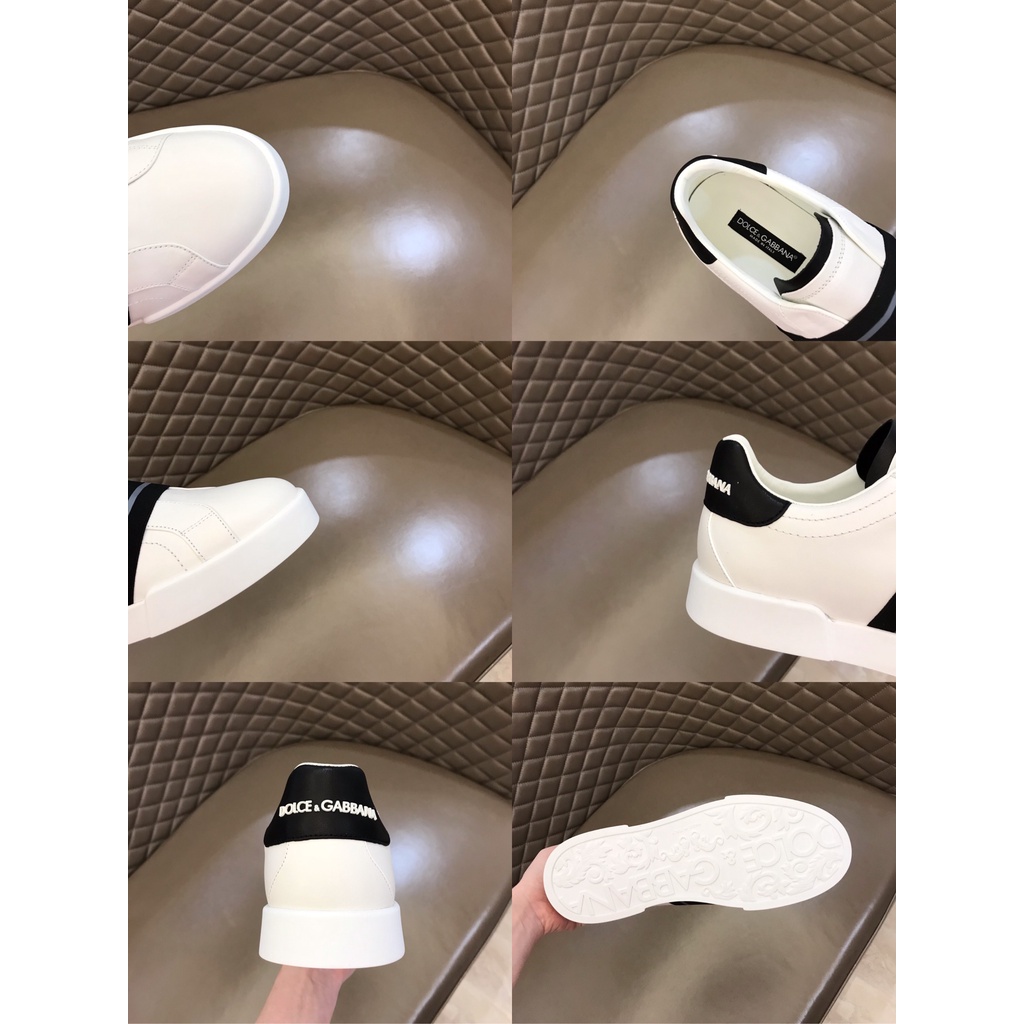 Giày sneakers nam cao cấp da thật Dolce&Gabbana D&G thiết kế trẻ trung mang phong cách thể thao, năng động