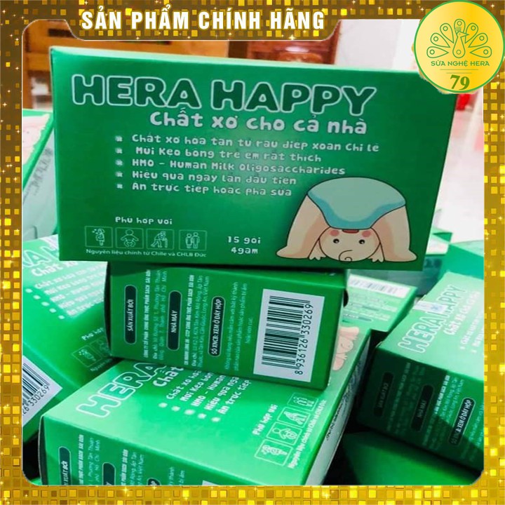 [Hỗ trợ điều trị táo bón tại nhà] Combo 2 hộp Chất xơ hòa tan Hera Happy [CHÍNH HÃNG-FREESHIP] | BigBuy360 - bigbuy360.vn