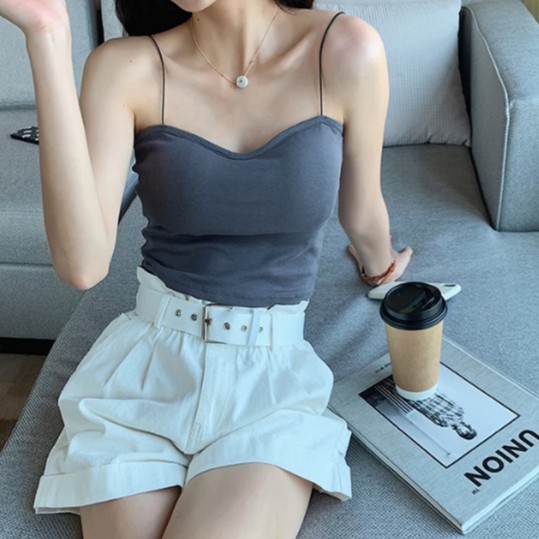 Áo Bra Nữ 2 Dây - Áo Lót Nữ Dây Mảnh Dáng Dài Đệm Mút Mỏng Có Thể Tháo Rời B259