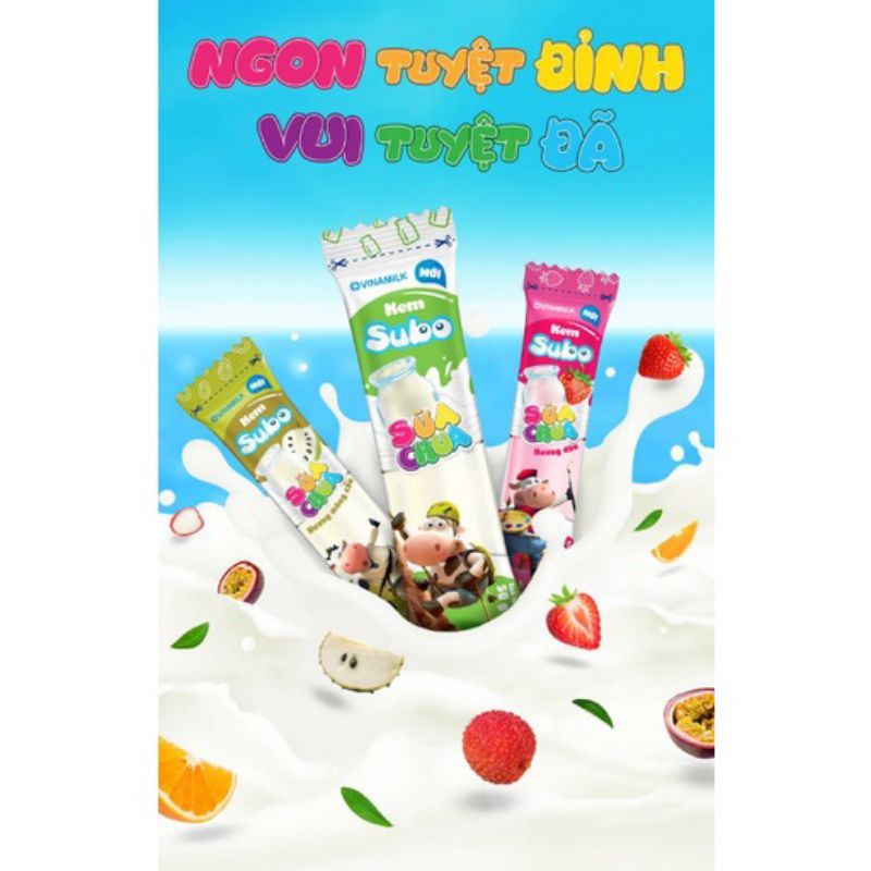 Kem Subo Vinamilk túi mút 50g đủ vị.
