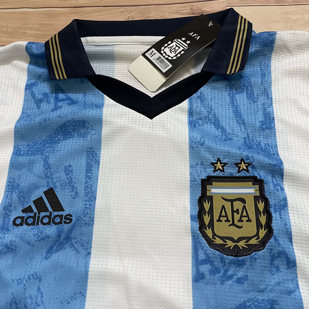 Áo Bóng Đá Đội Tuyển Argentina WC 2022 - Chuẩn Mẫu Thi Đấu - Vải Polyester Thái Gai Lưới