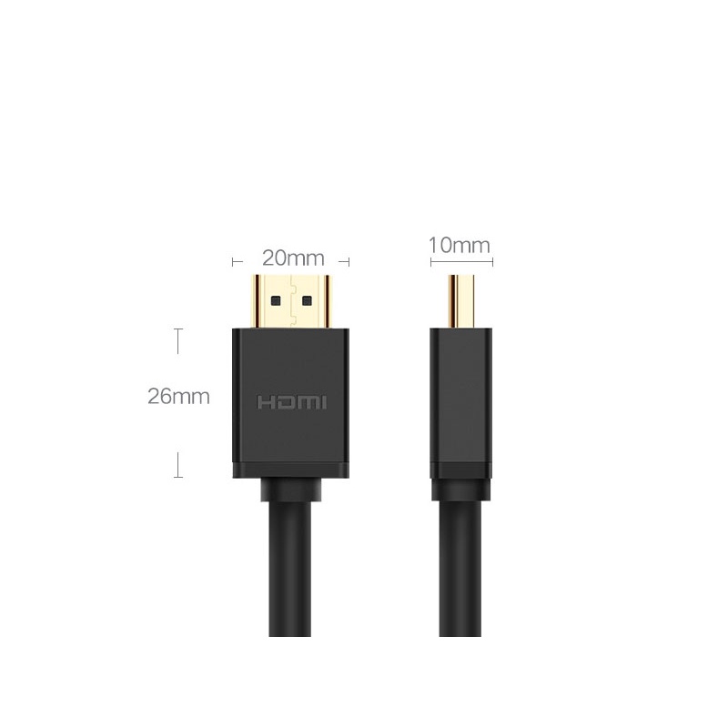 Cáp HDMI 1.4 dài 0,5M cao cấp hỗ trợ Ethernet + 4k2k Ugreen 30115 cao cấp