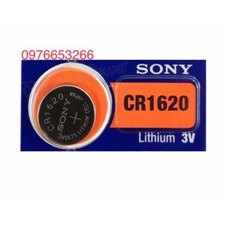 Pin cúc áo CR1620 Sony lithium 3V vỉ 1 viên