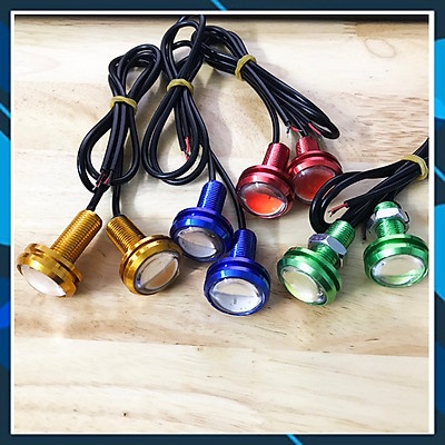 Cặp xi nhan cúc áo vỏ nhôm led