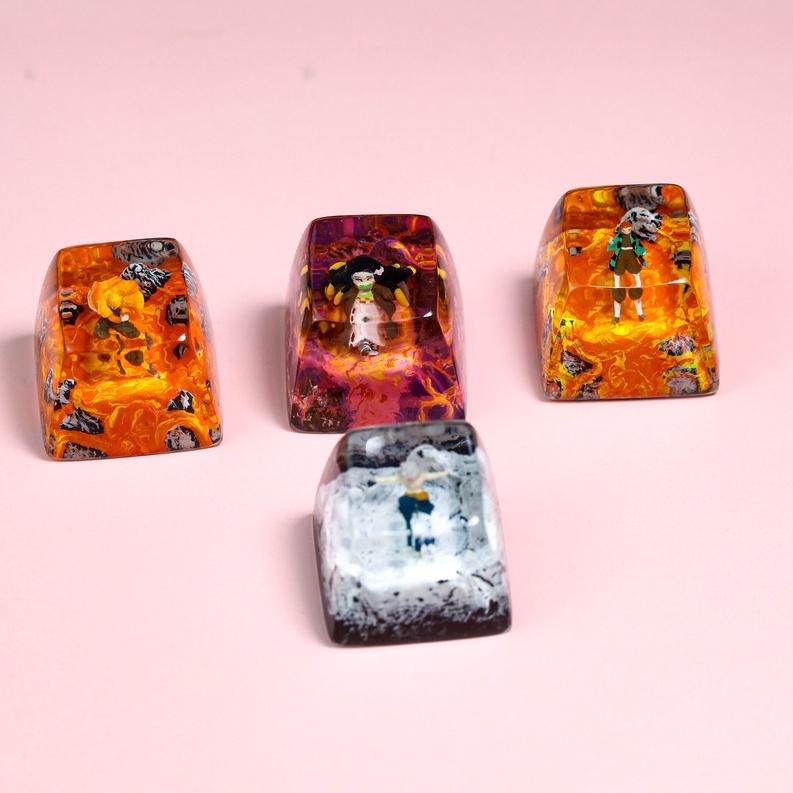 Keycap demon slayer, keycap nezuko, keycap anime cho bàn phím cơ
