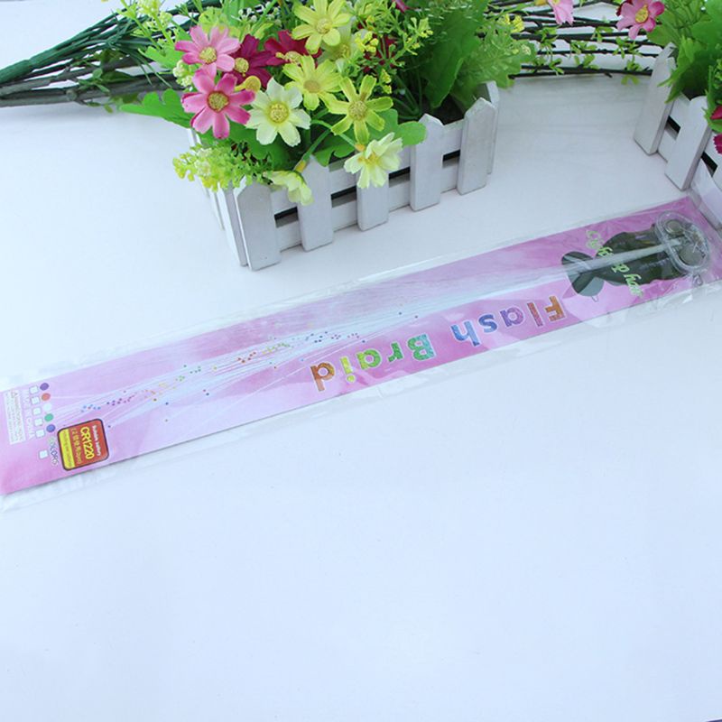 Set 5 Kẹp Tóc Thắt Bím Có Đèn LED Phát Sáng 35cm