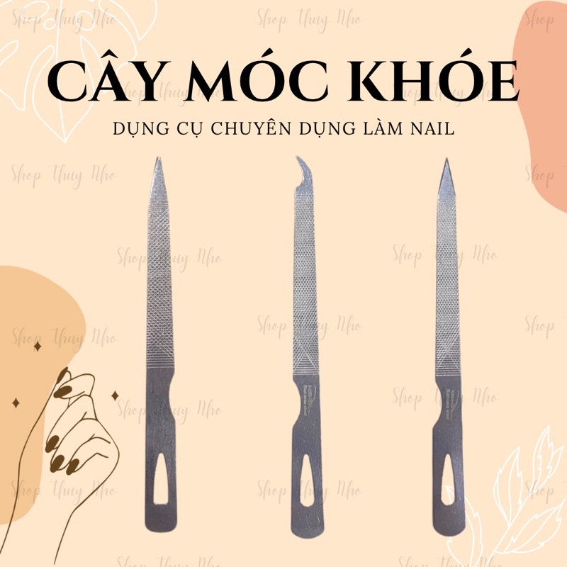 Cây móc khoé, cây lấy khoé, dũa móng sắt Kềm Nghĩa dụng cụ hỗ trợ làm móng tay nghệ thuật nail