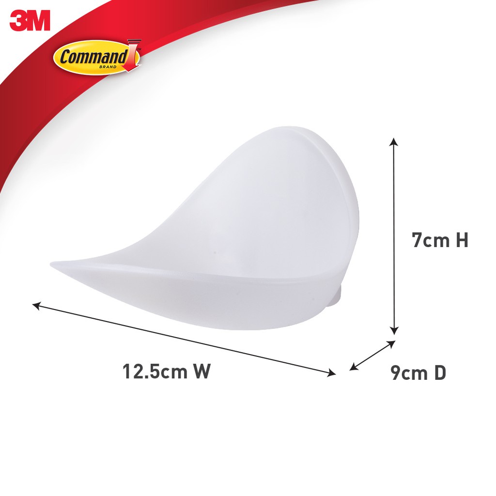 [G] Khay đựng xà bông Command 3M chịu lực 900g - Độ bền cao, bám cực chắc, tháo cực dễ, chống thấm nước BATH14ES