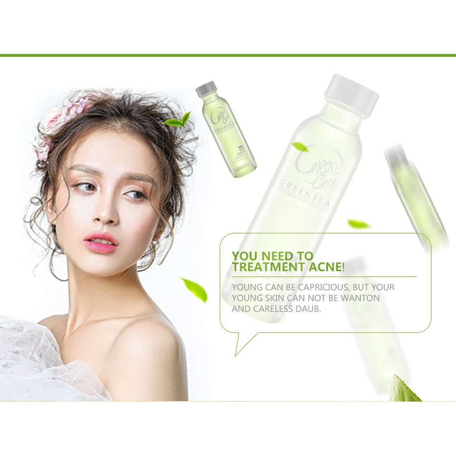 (Hàng Mới Về) Toner Chiết Xuất Trà Xanh Laikou Dưỡng Ẩm Kiềm Dầu Chăm Sóc Da 140ml